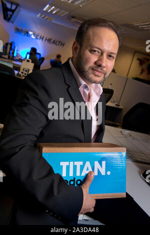 Tariq Muhammad CEO von Invatech Health, Bristol, Großbritannien Stockfoto