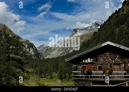 Berglandschaft an Dabaklamm im Nationalpark Hohe Tauern in Osttirol, Österreich Stockfoto