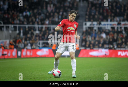 Newcastle, UK. 06 Okt, 2019. Daniel James von Manchester United in der Premier League Match zwischen Newcastle und Manchester United am St. James's Park, Newcastle, England am 6. Oktober 2019. Foto von J GILL/PRiME Media Bilder. Credit: PRiME Media Images/Alamy leben Nachrichten Stockfoto