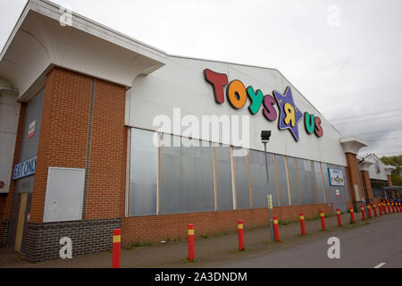 Geschlossen Toys R Us auf der Flasche Road, Oxford, England Stockfoto