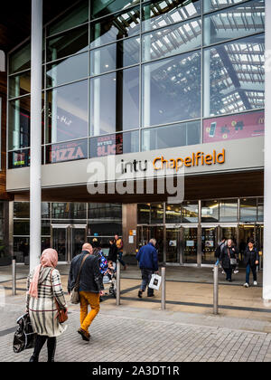 Einkaufszentrum Intu Chapelfield im Zentrum von Norwich. Intu Shopping Centers UK. Stockfoto