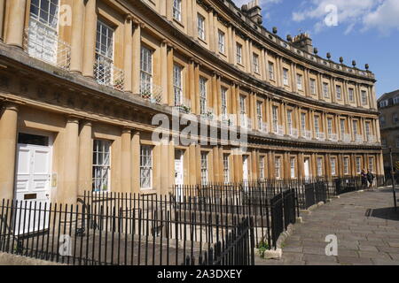 Stadt Häuser im Zirkus, Badewanne, Somerset, Avon, England, Vereinigtes Königreich Stockfoto