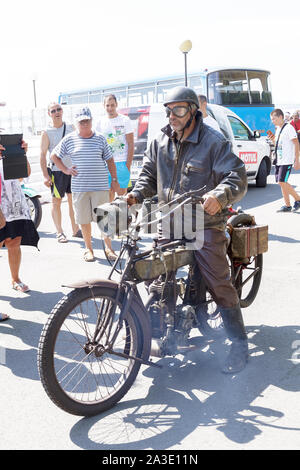 Sea Garden Burgas/Bulgarien/Europa - Juli 02, 2016 Neunte Parade der retro Autos und Motorräder. selektive Fokus mit geringer Tiefenschärfe. Stockfoto