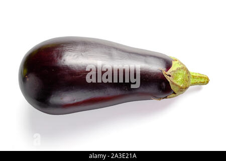 Aubergine isoliert auf weißem Hintergrund bereit, Designs zu verwenden Stockfoto