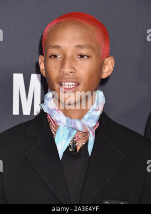 HOLLYWOOD, CA - Oktober 06: Jaden Smith sorgt sich Paramount Pictures" Premiere von "Gemini Man" an TCL Chinese Theatre am Oktober 06, 2019 in Hollywood, Kalifornien. Stockfoto