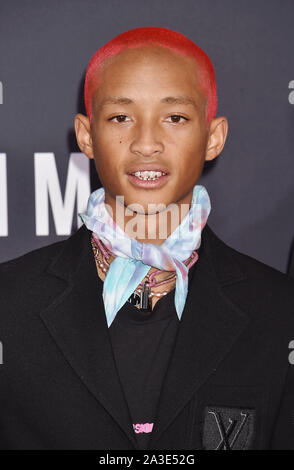 HOLLYWOOD, CA - Oktober 06: Jaden Smith sorgt sich Paramount Pictures" Premiere von "Gemini Man" an TCL Chinese Theatre am Oktober 06, 2019 in Hollywood, Kalifornien. Stockfoto