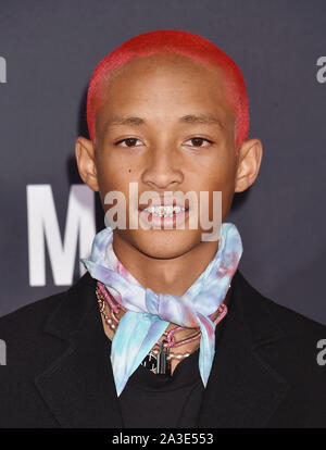 HOLLYWOOD, CA - Oktober 06: Jaden Smith sorgt sich Paramount Pictures" Premiere von "Gemini Man" an TCL Chinese Theatre am Oktober 06, 2019 in Hollywood, Kalifornien. Stockfoto