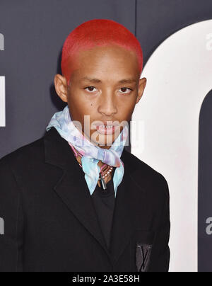 HOLLYWOOD, CA - Oktober 06: Jaden Smith sorgt sich Paramount Pictures" Premiere von "Gemini Man" an TCL Chinese Theatre am Oktober 06, 2019 in Hollywood, Kalifornien. Stockfoto