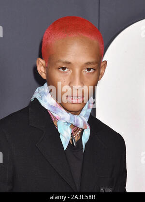 HOLLYWOOD, CA - Oktober 06: Jaden Smith sorgt sich Paramount Pictures" Premiere von "Gemini Man" an TCL Chinese Theatre am Oktober 06, 2019 in Hollywood, Kalifornien. Stockfoto