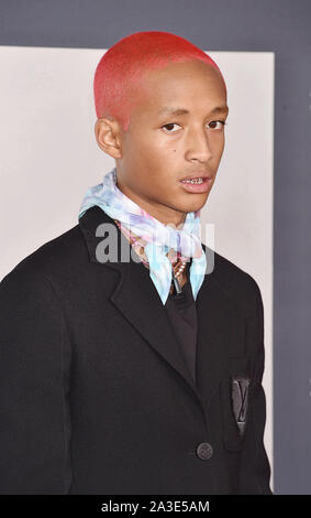 HOLLYWOOD, CA - Oktober 06: Jaden Smith sorgt sich Paramount Pictures" Premiere von "Gemini Man" an TCL Chinese Theatre am Oktober 06, 2019 in Hollywood, Kalifornien. Stockfoto