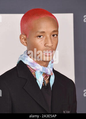 HOLLYWOOD, CA - Oktober 06: Jaden Smith sorgt sich Paramount Pictures" Premiere von "Gemini Man" an TCL Chinese Theatre am Oktober 06, 2019 in Hollywood, Kalifornien. Stockfoto