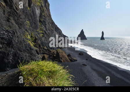 Schwarzer Strand, Strand Reynisfjara, Island Stockfoto