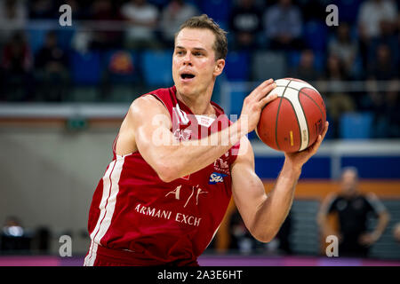 Michael Roll (AX Armani Exchange Olimpia Milano) während Legabasket Serie A Basketball match AX Armani Exchange Olimpia Milano vs Pallacanestro Triest Stockfoto