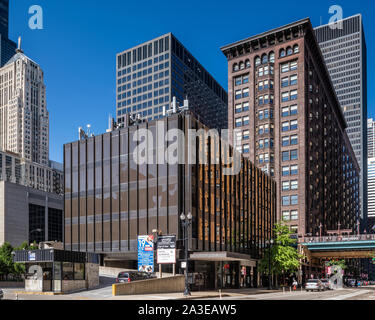 Gebäude in der South Loop Nachbarschaft Stockfoto