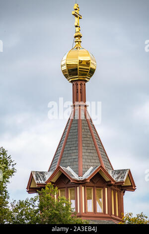 Äußere der Heiligen Dreifaltigkeit Orthodoxe Kathedrale, entworfen von Louis Sullivan Stockfoto