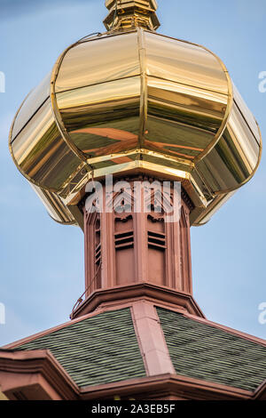 Äußere der Heiligen Dreifaltigkeit Orthodoxe Kathedrale, entworfen von Louis Sullivan Stockfoto