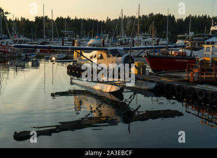 Harbour Air Beaver Salt Spring Harbor BC Stockfoto