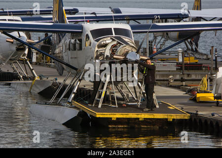 Harbour Air Kohle Hafen Stockfoto