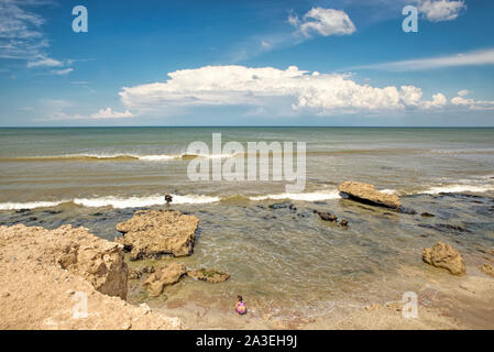 Marine Landschaft in Mar del Plata, Buenos Aires, Argentinien Stockfoto