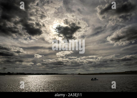 Marine Landschaft Sonnenuntergang in Mar Chiquita, Buenos Aires, Argentinien Stockfoto