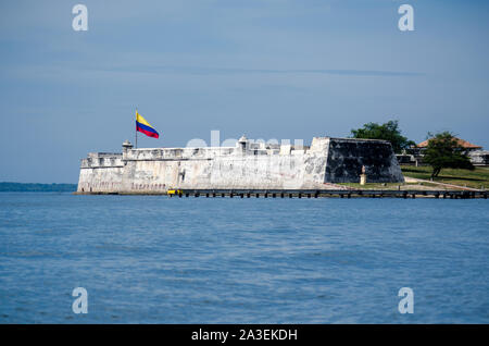Fort San Fernando de Bocachica in Tierra Bomba Insel Stockfoto