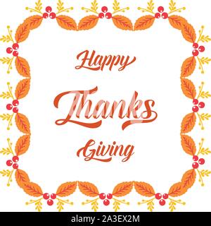 Verschiedene Muster der Karte Thanksgiving, mit verzierten nahtloser Blätter im Herbst. Vektor Stock Vektor