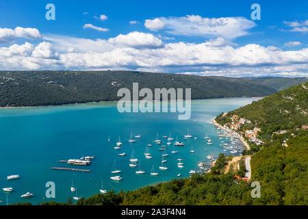 Eine Luftaufnahme von Pula, Istrien, Kroatien Stockfoto