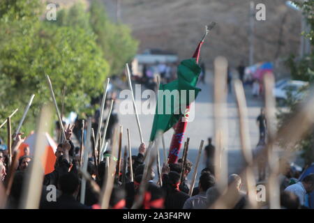 "Ghali Shoyan Teppich waschen Zeremonie im Iran Stockfoto