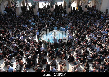 "Ghali Shoyan Teppich waschen Zeremonie im Iran Stockfoto