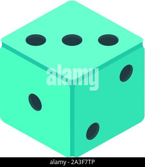 Kleine Würfel Symbol. Flache Darstellung der kleinen Würfel vektor Symbol für Web Design Stock Vektor