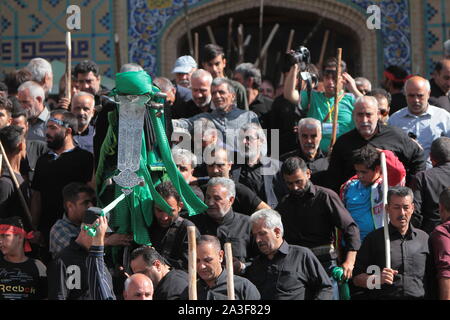 "Ghali Shoyan Teppich waschen Zeremonie im Iran Stockfoto