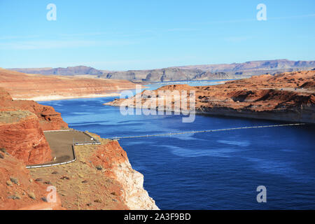 Der Glen Canyon Dam, Lake Powell, Arizona, USA. Stockfoto