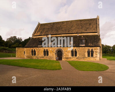 Große Halle Oakham Castle eines der besten Beispiele der inländischen normannische Architektur in England Oakham Rutland East Midlands England Großbritannien Stockfoto