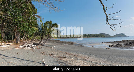 Schönen Sandstrand auf der Insel cebaco Panama Stockfoto