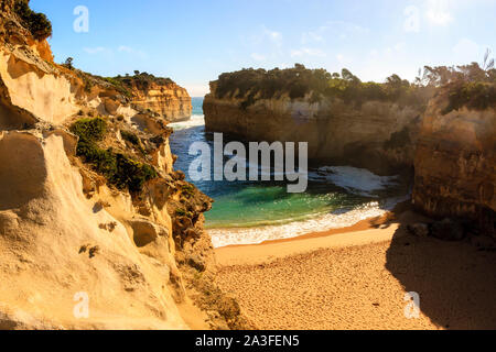 Loch Ard Gorge ist Teil der Port Campbell National Park an der Great Ocean Road, Victoria, Australien. Stockfoto