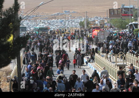 "Ghali Shoyan Teppich waschen Zeremonie im Iran Stockfoto