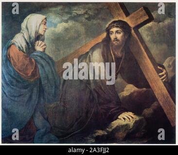 Bartolomé Esteban Murillo. La Montée au Calvaire. 1660-1670 Stockfoto