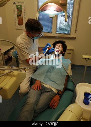 Italien, Verdello, Marco Goisis Zahnarzt Stockfoto