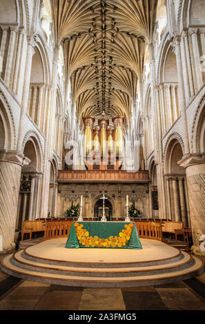 Helter Skelter in Norwich Cathedral Stockfoto