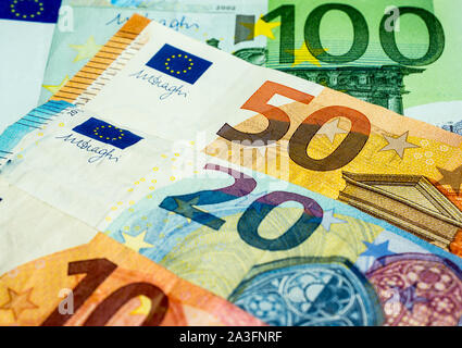 Verschiedenen Banknoten Stockfoto