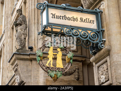 Auerbachs Keller in Leipzig. Stockfoto