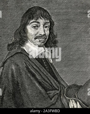 RENÉ Descartes (1596-1650), französischer Philosoph und Wissenschaftler Stockfoto