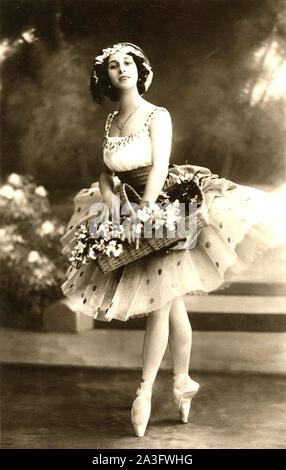 ANNA PAVLOVA (1881-1931) Russische Primaballerina über 1905 Stockfoto