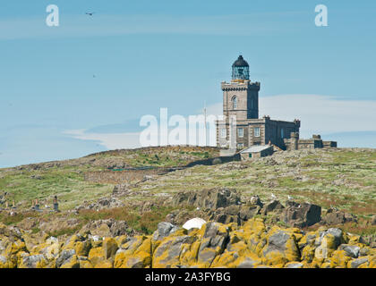 Robert Stevenson der Leuchtturm auf der Insel. Fife, Schottland Stockfoto