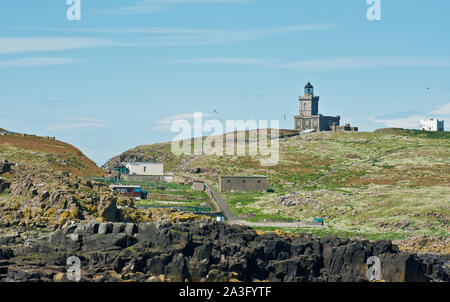 Robert Stevenson der Leuchtturm auf der Insel. Fife, Schottland Stockfoto