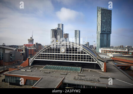Manchester Central Convention Complex früher G-Mex und Hauptbahnhof Terminus Stockfoto