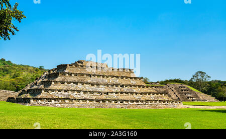 Pyramide von El Tajin, einer Präkolumbianischen archäologischen Stätte in Mexiko Stockfoto