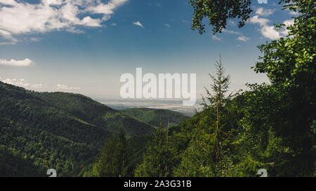 Malerische Panorama in den Karpaten, auf Transfagarasan Pass, Rumänien Stockfoto