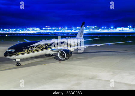 Stuttgart/Deutschland September 22, 2019: Äquatorialguinea Regierung Boeing 777 am Flughafen Stuttgart. Stockfoto