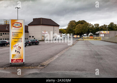 Wilke Waldecker Fleisch- und Wurstwaren GmbH & Co.KG, der Lebensmittelüberwachung des Landkreises Waldeck-Frankenberg (Nordhessen) hat das Werk geschlossen. Stockfoto